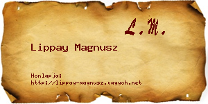 Lippay Magnusz névjegykártya
